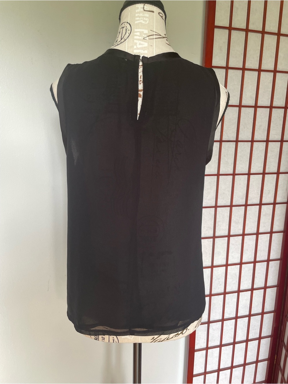 MNG Sparkle Black Sleeveless Women's Top, Size M - Picture 5 of 8